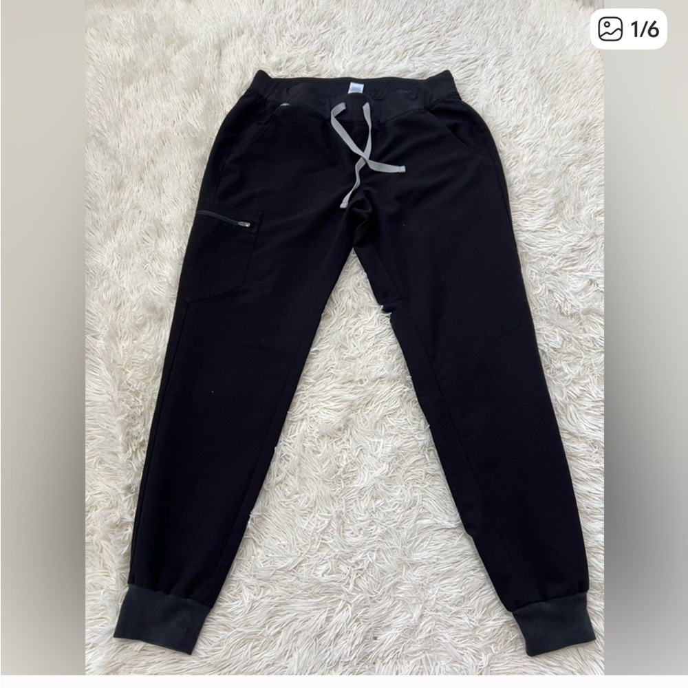 Figs Black and Navy Joggers - Size M Tall